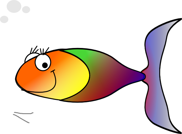 600x444 Clipart Rainbow Fish