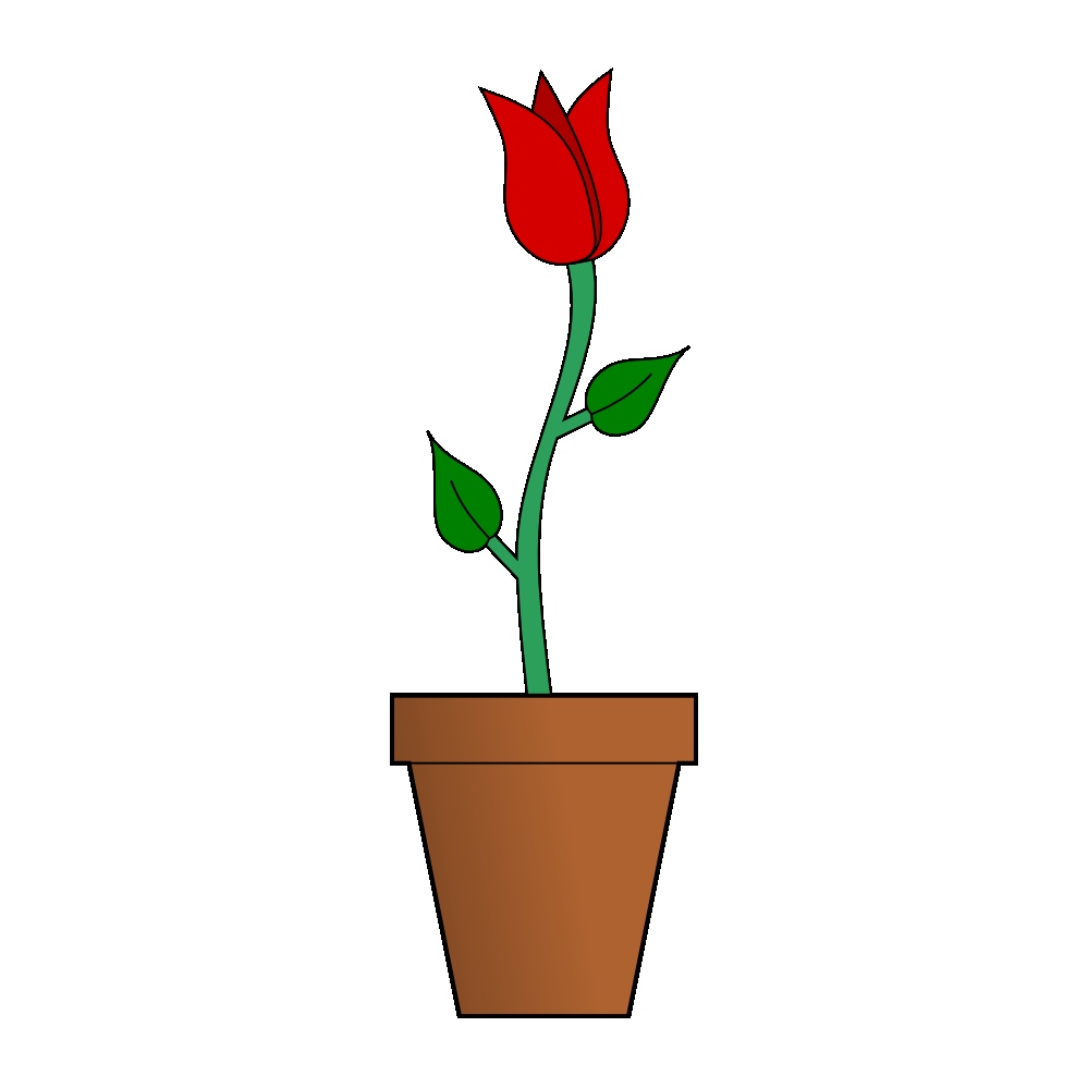 999x999 Cartoon Flowers In Vase Luxury Flower Vase Holding A Big Red Heart