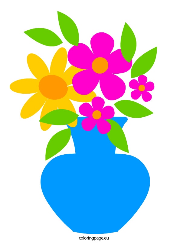 595x808 Cartoon Flower And Vase Luxury Flowers In A Vase Clip Art