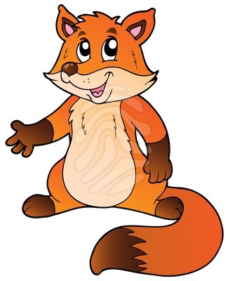 325x400 Clip Art Cartoon Fox Clipart Panda