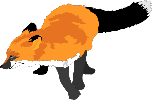 600x396 Fox Running Clip Art Clipart Panda