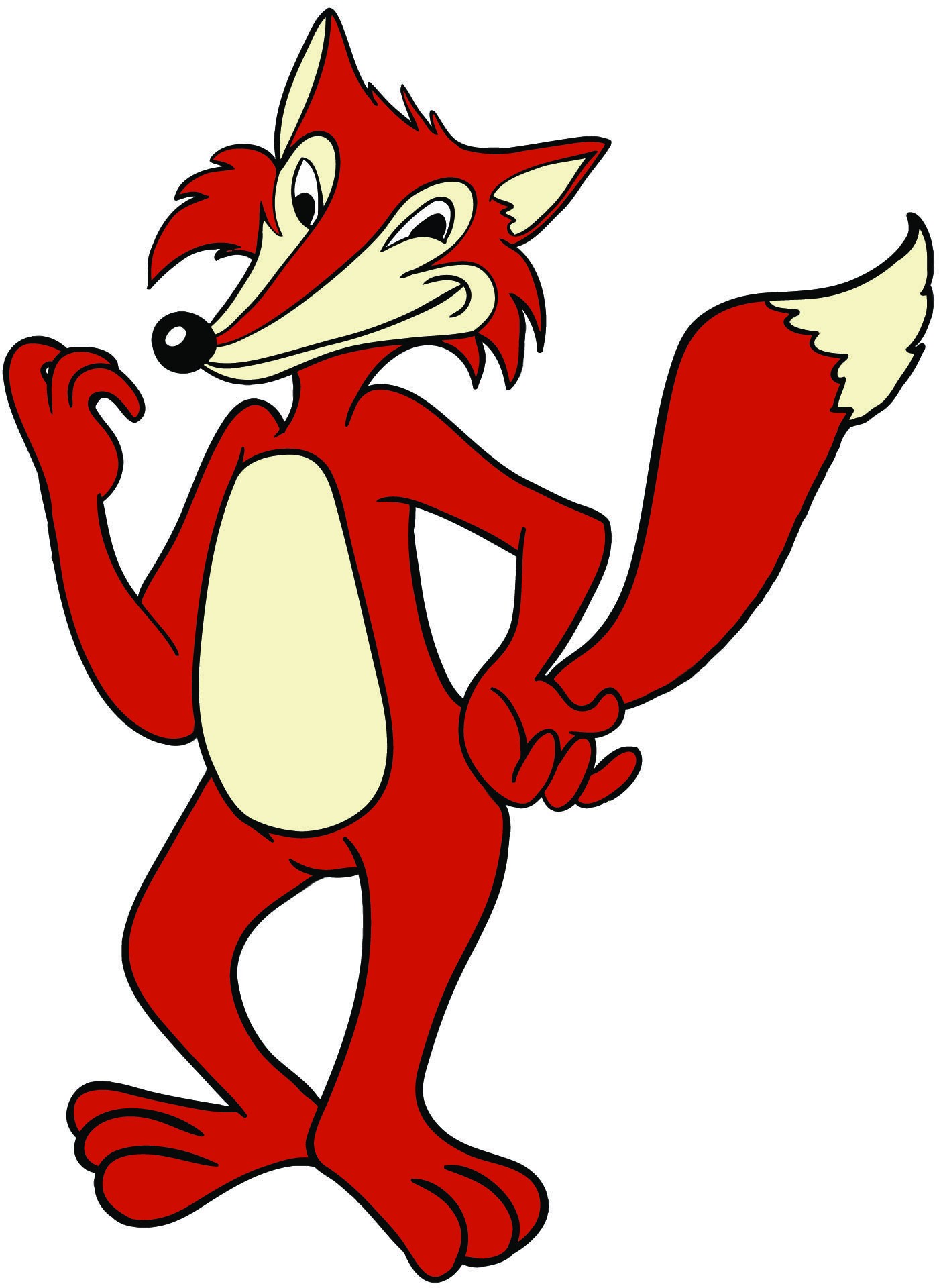 1400x1920 Red Fox Clipart