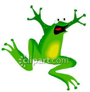 294x300 Scared Cartoon Frog