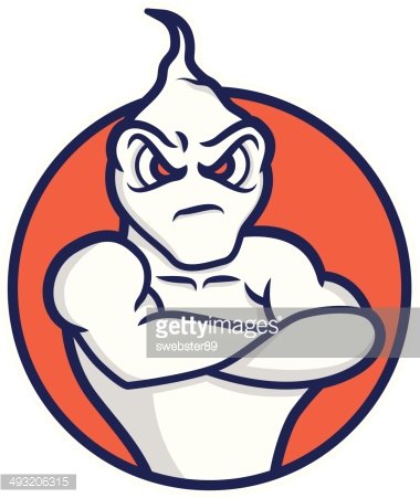 380x451 Ghost Mascot Illustration Premium Clipart