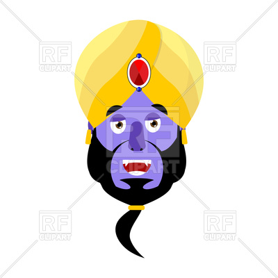 400x400 Cartoon Genie Head