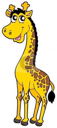 200x450 Cute Cartoon Giraffe Clipart