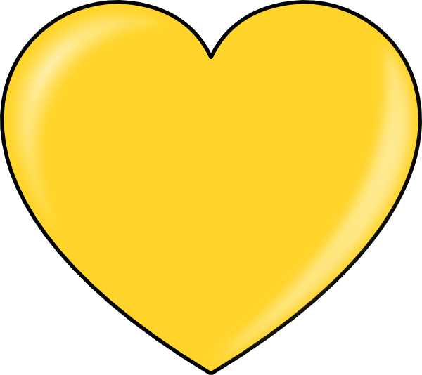 600x534 Heart Clipart Gold