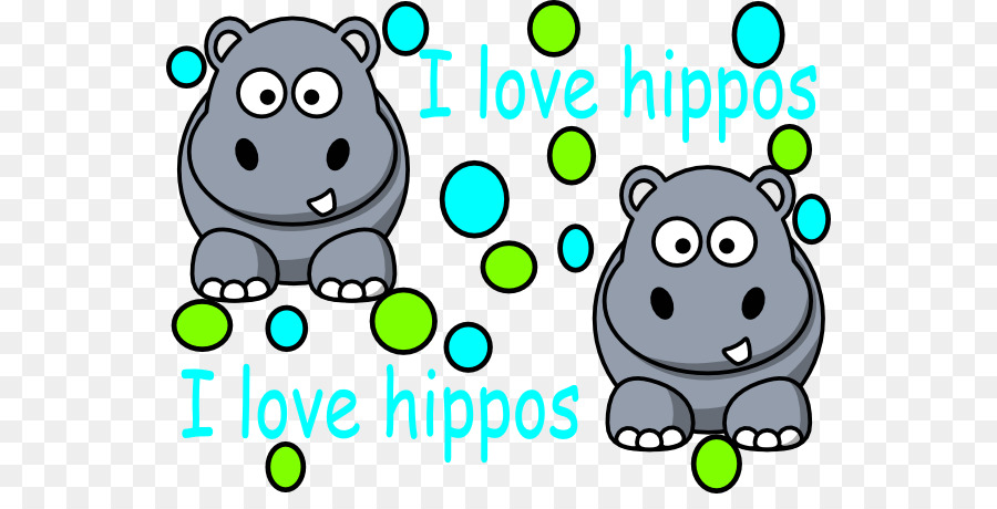 900x460 Hippopotamus Cartoon Wedding Invitation Clip Art