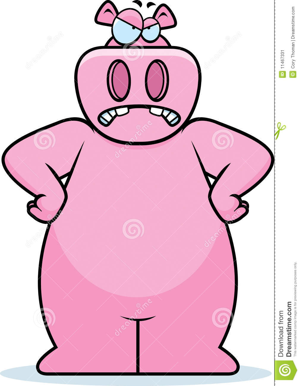 1013x1300 Mad Cartoon Hippo Clipart