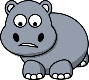 297x267 Mad Cartoon Hippo Clipart