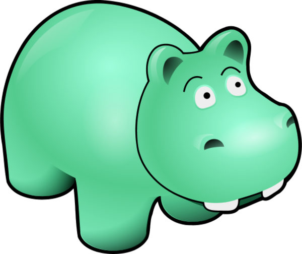 600x504 Hippopotamus Clip Art