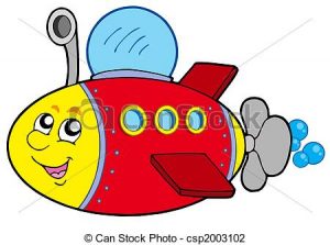 300x223 Cartoon Submarine Clipart Cartoon Submarine On White Background