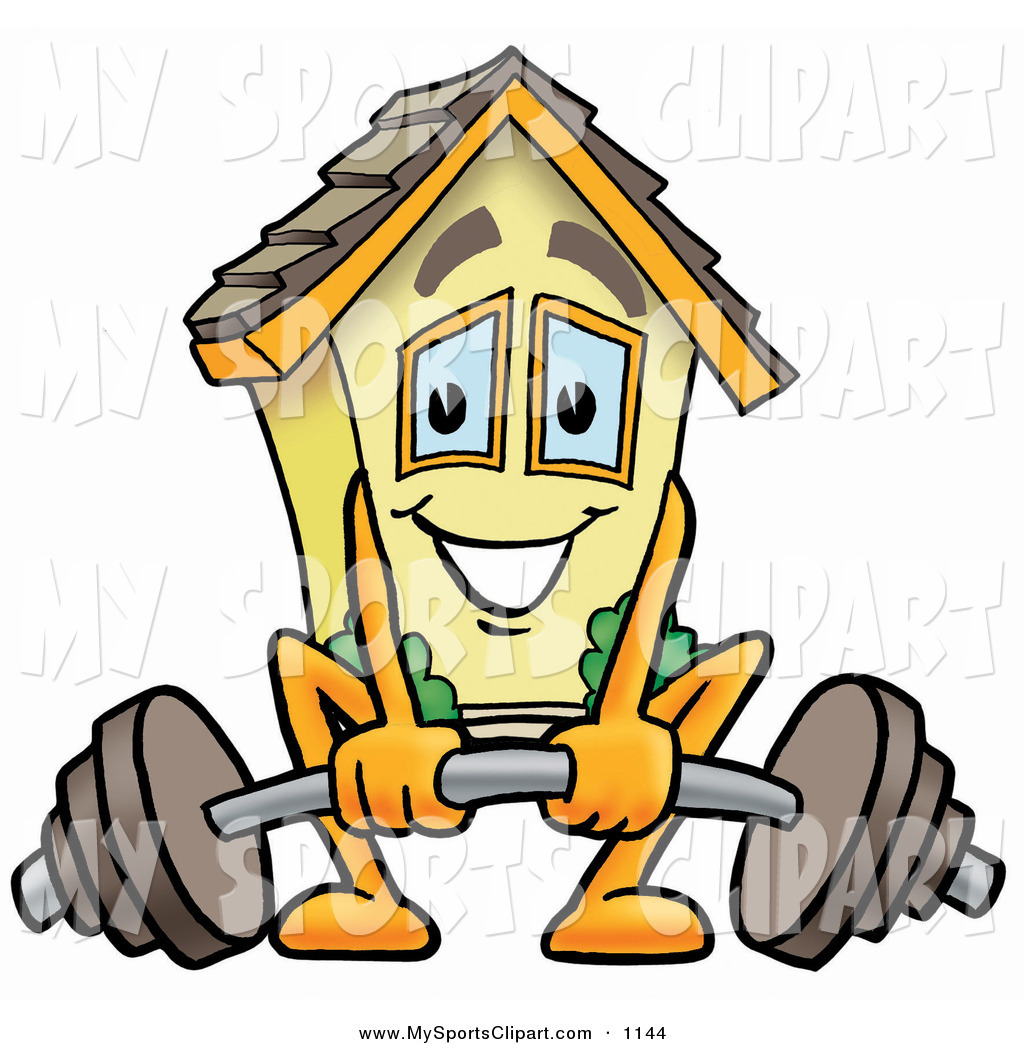 1024x1044 Sports Clip Art Of A Smiling House Mascot Cartoon Character