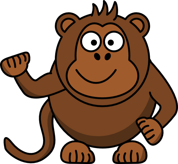 600x555 Monkey Clip Art