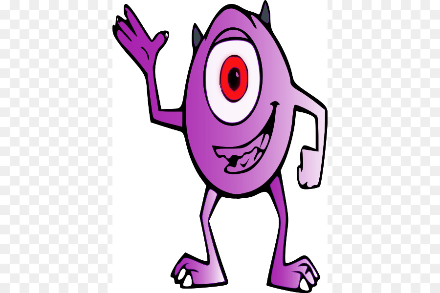 900x600 Alien Cyclops Cartoon Monster Clip Art