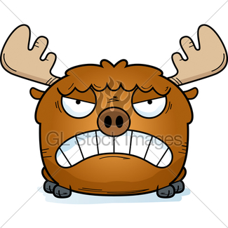 325x325 Cartoon Sad Moose Gl Stock Images