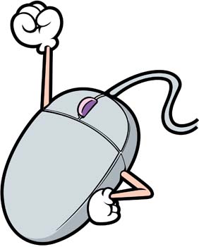 282x350 Cartoon Computer Mouse Clipart