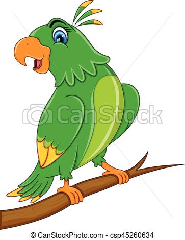 363x470 Cute Parrot Cartoon