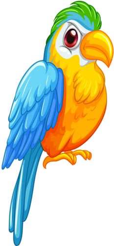 233x500 Parrot Clipart