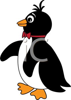 247x350 Picture Of A Penguin In A Vector Clip Art Illustration
