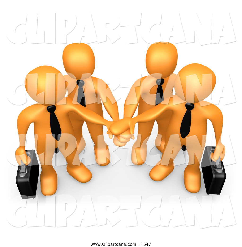 1024x1044 Vector Cartoon Clip Art Of A Group Of Orange Business People