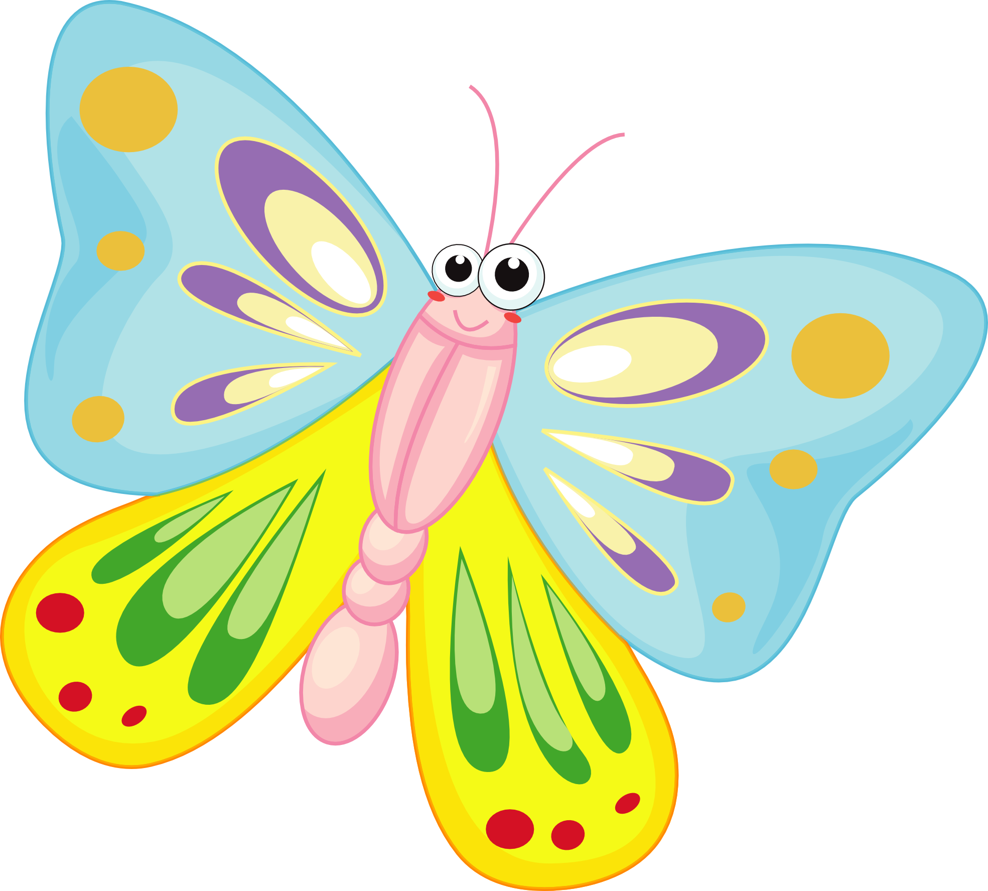 1969x1775 Free Clip Art Cartoon Butterfly