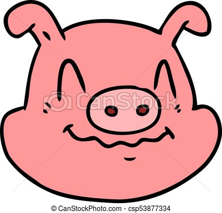 450x432 Cartoon Pig Face Vectors