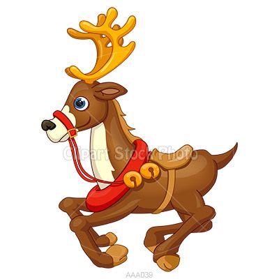 400x400 Amazing Reindeer Clipart
