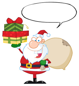 276x300 Santa Claus Cartoon Clipart Image
