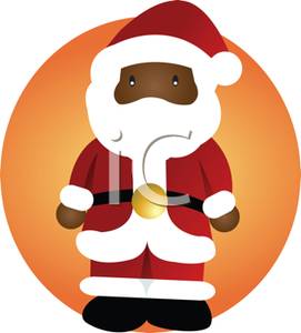 271x300 Black Santa Clipart