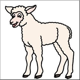 304x304 Clip Art Cartoon Sheep Lamb Color I Abcteach