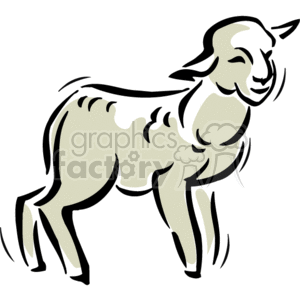 300x300 Royalty Free Cartoon Sheep 164991 Vector Clip Art Image