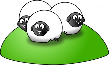 425x257 Simple Cartoon Sheep Clip Art Vector Clip Art Free Vector Free