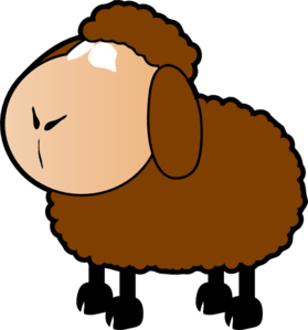 279x299 Brown Sheep Clip Art