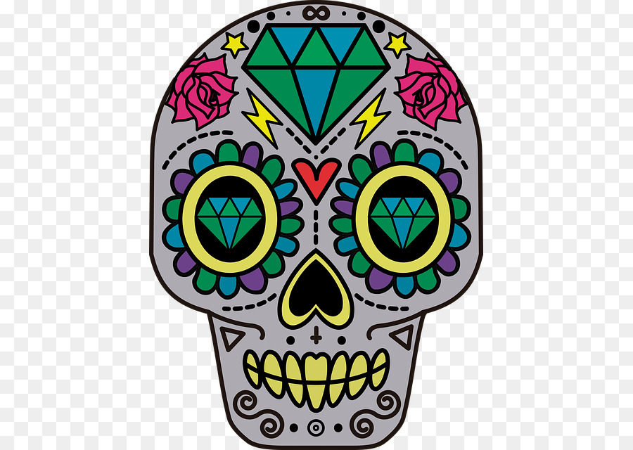 900x640 Calavera Skull Day Of The Dead Clip Art