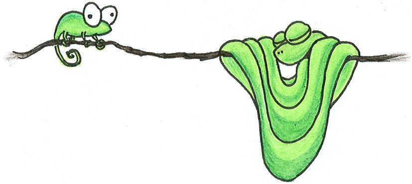 827x371 Tree Snake Clipart Cartoon 4010014
