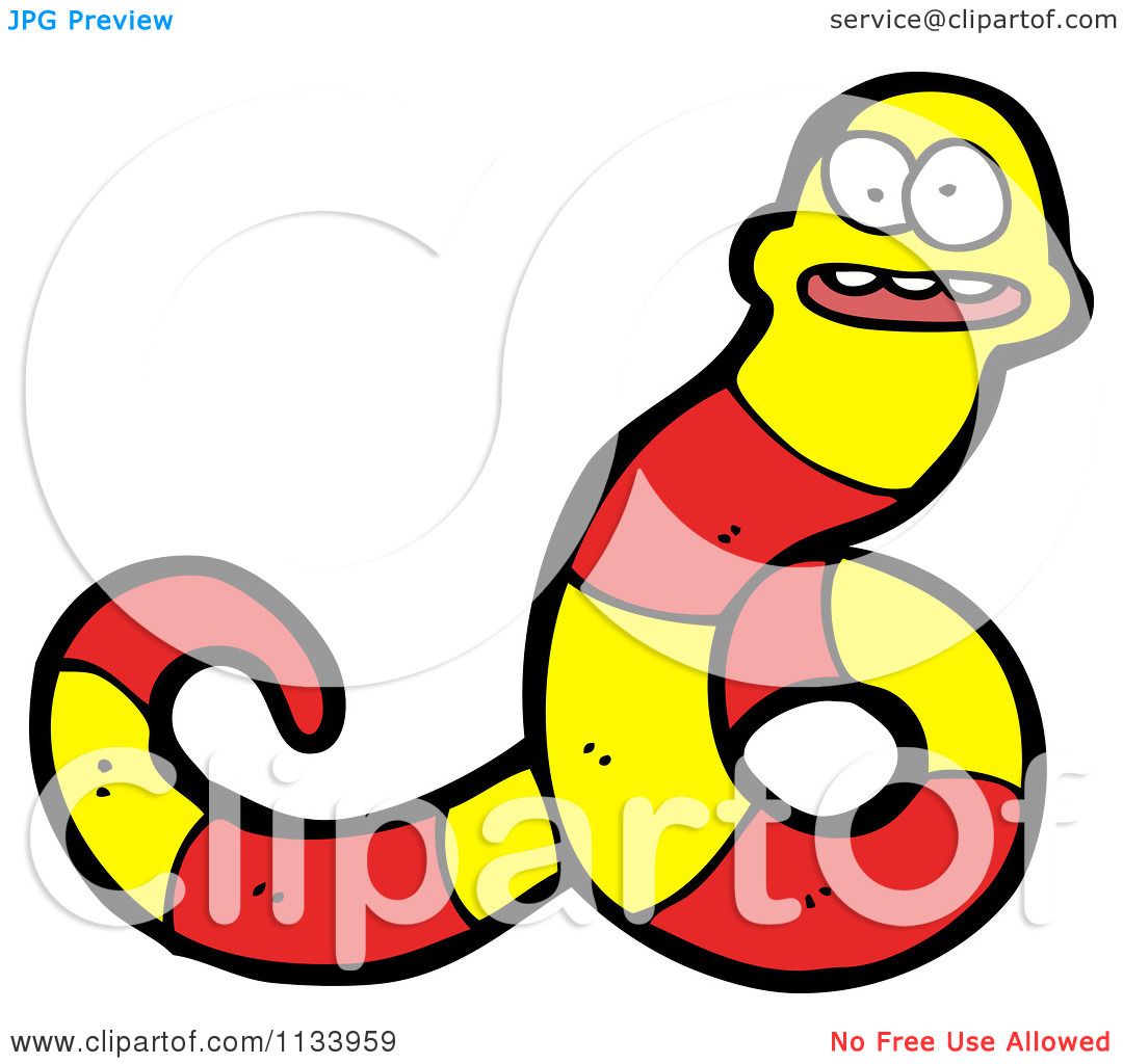 1080x1024 Cartoon Of A Red And Yellow Snake 16