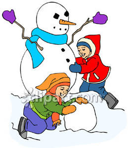 259x300 Two Children Building A Snowman