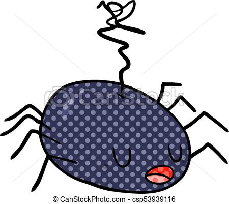 450x401 Cartoon Halloween Spider Vector Clip Art