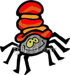 279x300 Cartoon Spider Wearing A Hat