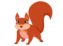 210x153 Free Squirrel Clipart
