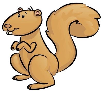400x361 Pretty Cartoon Squireel How