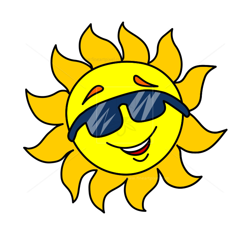 800x752 Cartoon Sun With Sun Glass Clip Art Free Vectors