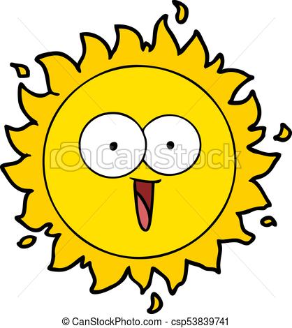 418x470 Happy Cartoon Sun Eps Vector