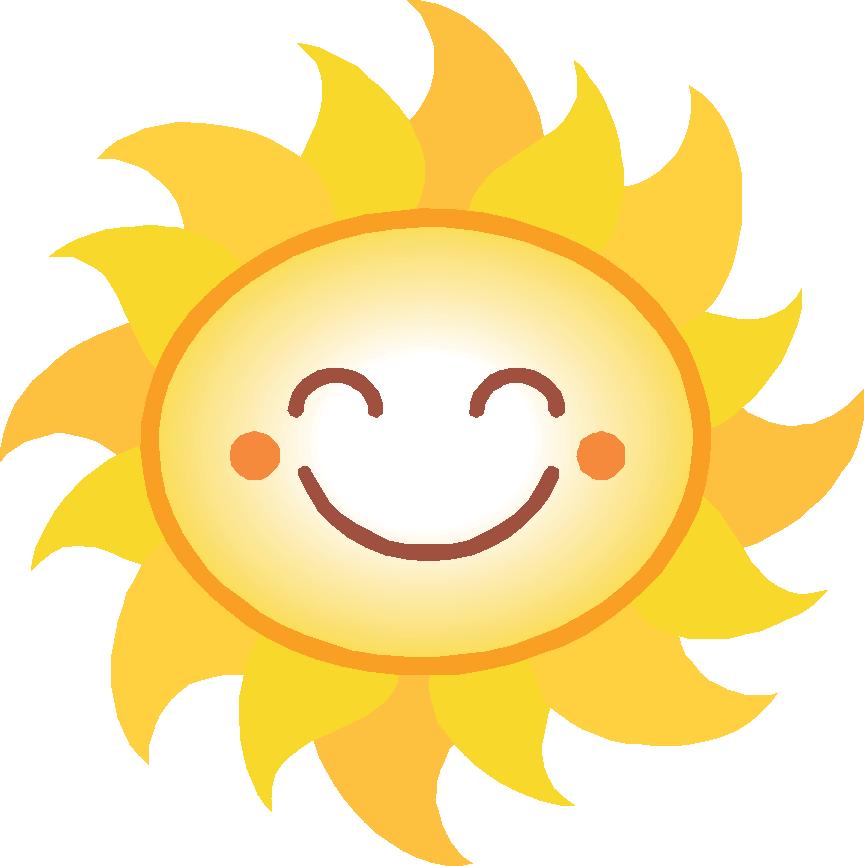 864x866 Clip Art Smiling Sun Smiling Sun Clipart 1