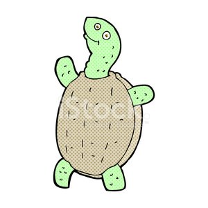 300x300 Comic Cartoon Happy Turtle Stock Vectors