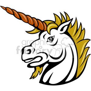 300x300 Royalty Free Angry Unicorn 390022 Vector Clip Art Image