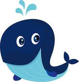 163x170 Little Blue Whale Clip Art