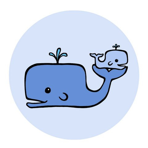 480x480 Whale Clip Art Free Vector