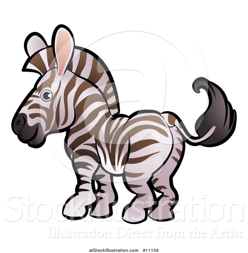 1024x1044 Vector Illustration Of A Cartoon Zebra By Atstockillustration